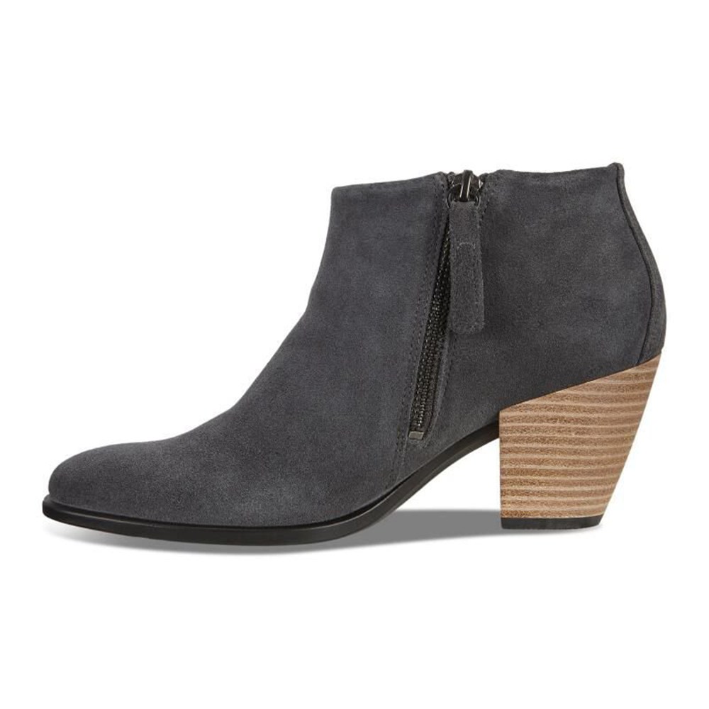 Womens Boots - ECCO Shape 55 Western - Dark Grey - 2679ULWFN